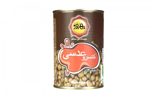 کنسرو عدسی بهروز مقدار 410 گرم