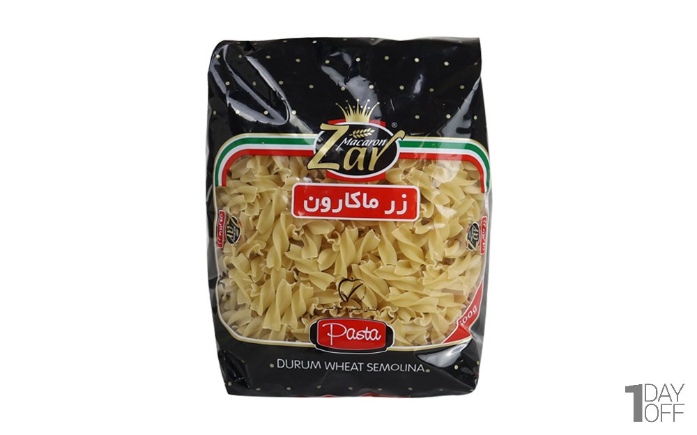 پاستا فرمی فوسیلی زر ماکارون مقدار 500 گرم