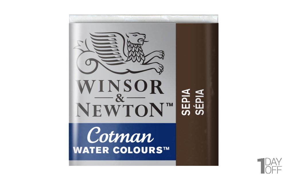قرص آبرنگ وینزور (Winsor) سری Cotman رنگ SEPIA