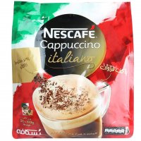 کاپوچینو ایتالیانو همراه با پودر مخلوط کاکائو نسکافه (Nescafe) بسته 20 عددی