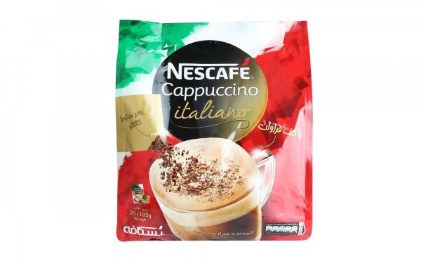 کاپوچینو ایتالیانو همراه با پودر مخلوط کاکائو نسکافه (Nescafe) بسته 20 عددی