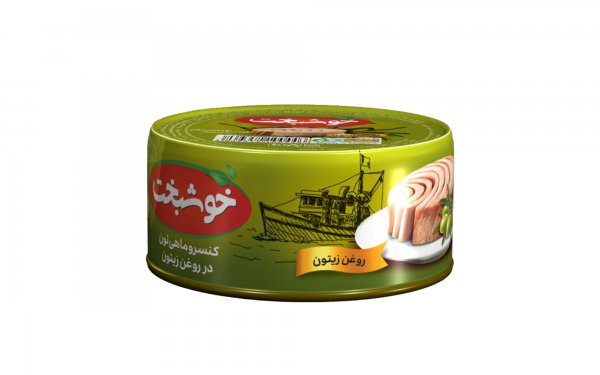 کنسرو ماهی تون در روغن زیتون خوشبخت مقدار 180 گرم