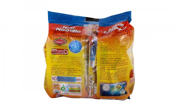 نودل مرغ هاتی‌کارا گلستان مقدار 75 گرم بسته 5 عددی