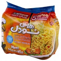 نودل مرغ هاتی‌کارا گلستان مقدار 75 گرم بسته 5 عددی
