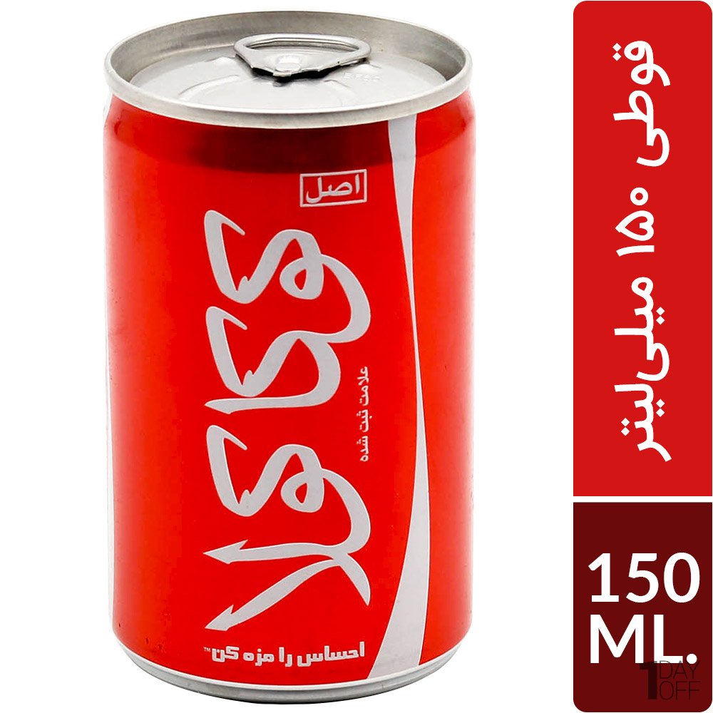 نوشابه کوکاکولا فلزی مینی 150 میلی‌لیتر 