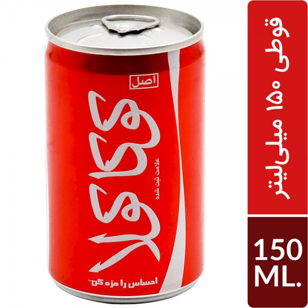 نوشابه کوکاکولا فلزی مینی 150 میلی‌لیتر 