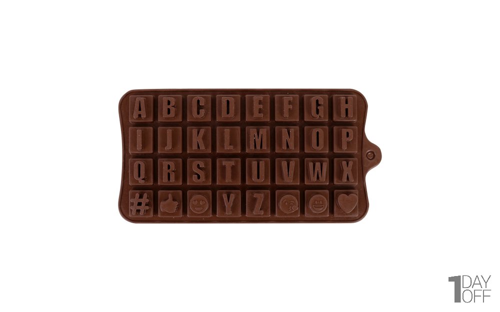 قالب سیلیکونی شکلات و پاستیل طرح حروف 