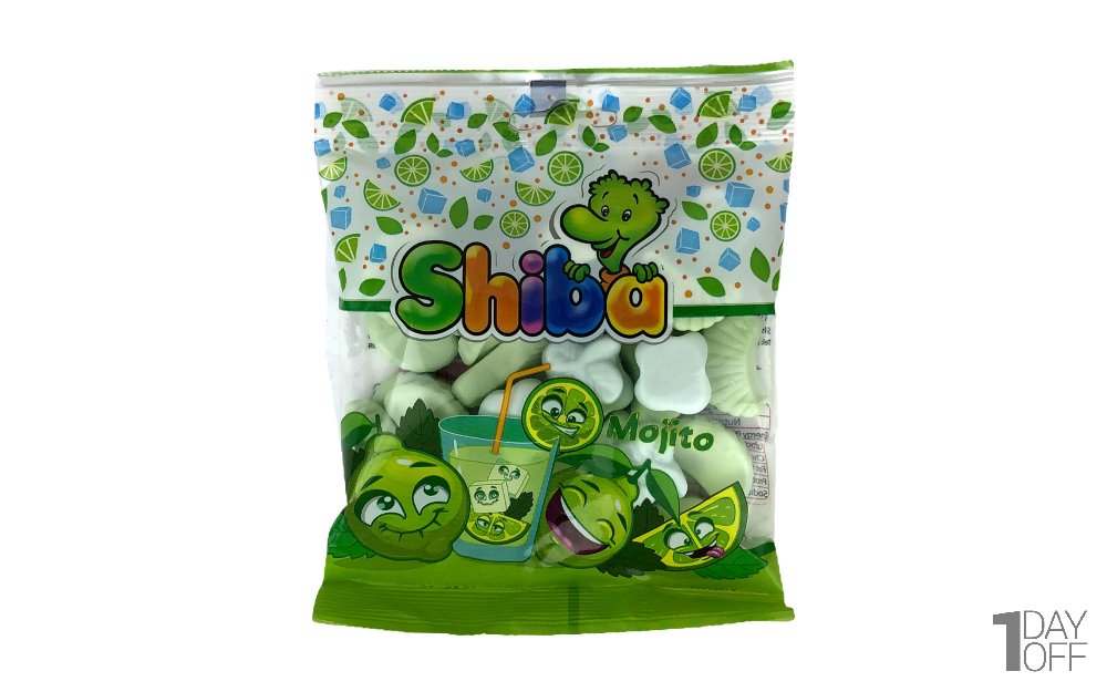 پاستیل میوه‌ای شیبا مدل Mojito مقدار 90 گرم