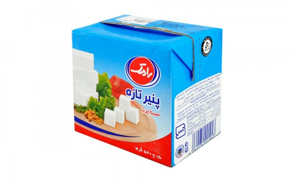 پنیر تازه نسبتاً چرب رامک مقدار 520 گرم
