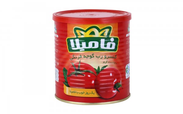 رب‌ گوجه‌فرنگی فامیلا مقدار 800 گرم