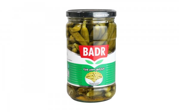 خیارشور سوپر ویژه بدر مقدار 630 گرم
