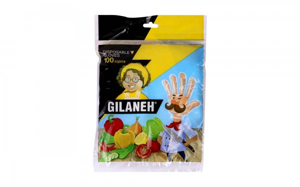 دستکش یک‌بار مصرف گیلانه بسته 100 عددی 