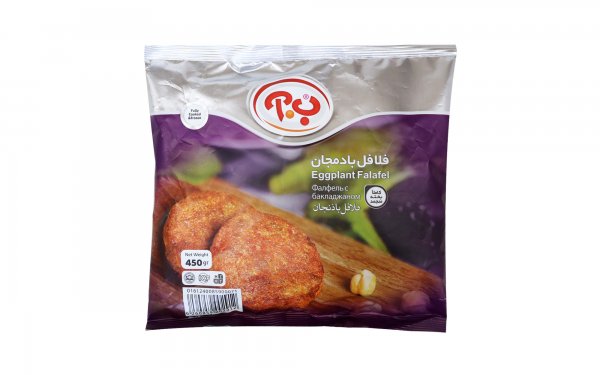 فلافل بادمجان کاملاً پخته شده ب.آ مقدار 450 گرم