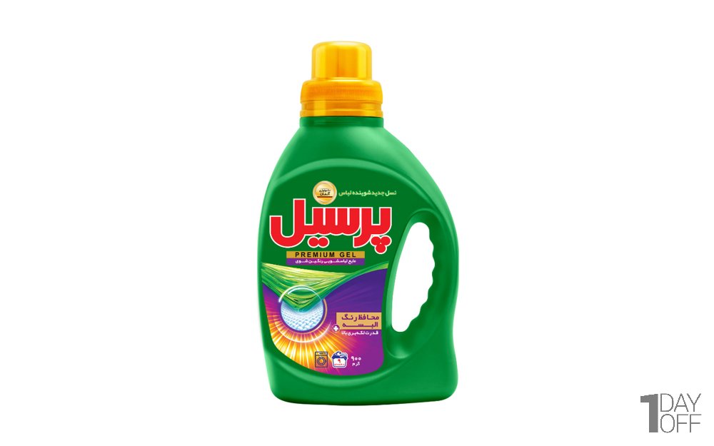 مایع لباسشویی رنگین شوی پریمیوم پرسیل مقدار 900 گرم