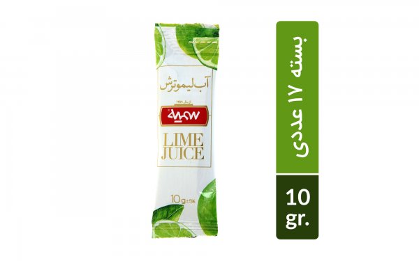 بسته 17 عددی آبلیمو ساشه‌ای سمیه مقدار 10 گرم