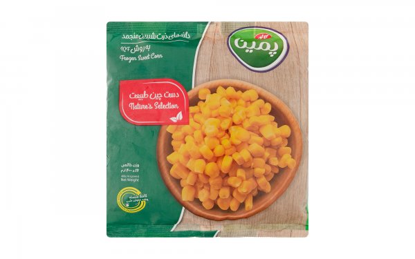 دانه ذرت شیرین منجمد پمینا کاله مقدار 400 گرم