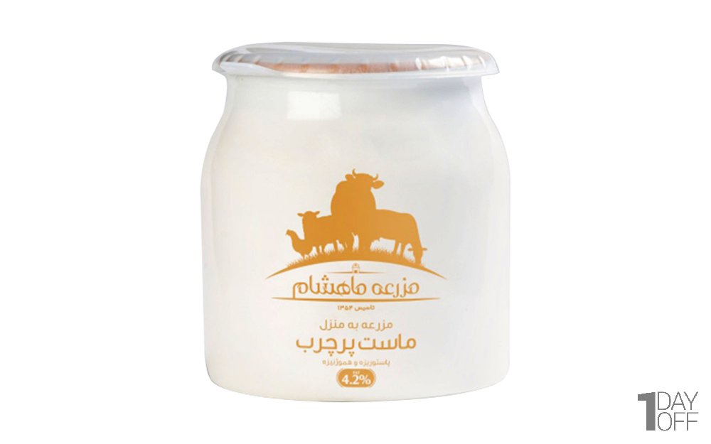 ماست پرچرب 4.2 درصد ماهشام مقدار 1.5 کیلوگرم