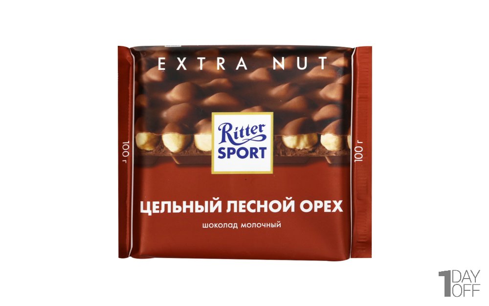 شکلات با مغز فندوق ریتر اسپرت (Ritter Sport) مقدار 100 گرم