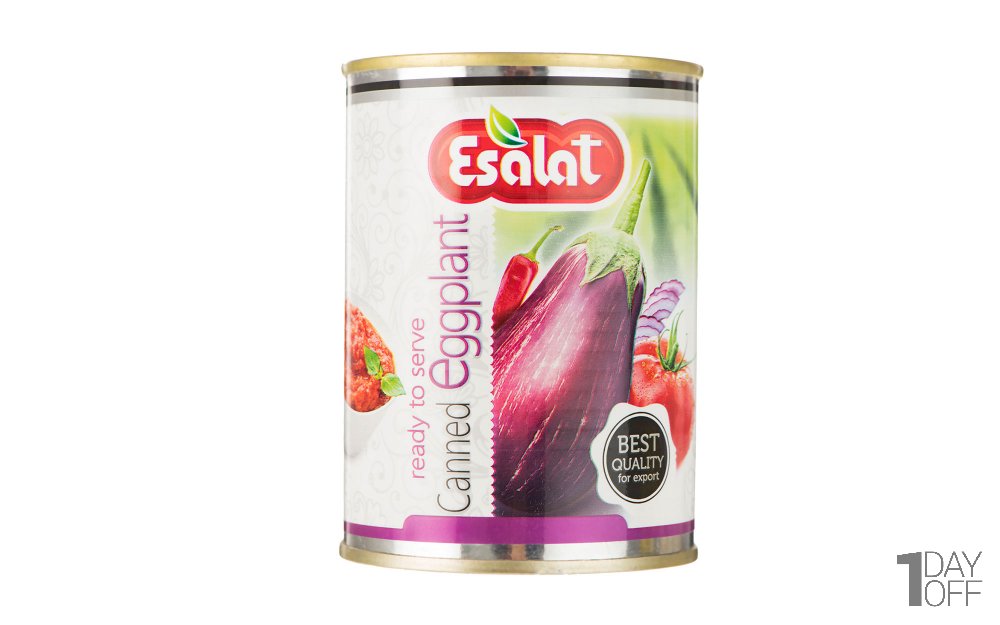کنسرو خوراک بادمجان اصالت مقدار 380 گرم