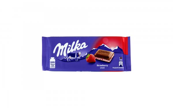 شکلات میلکا (MILKA) مدل STRAWBERRY مقدار 100 گرم