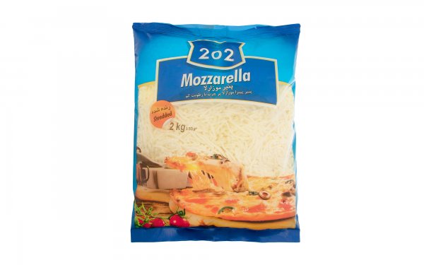پنیر پیتزا موزارلا پرچرب با رطوبت کم 202 مقدار 2 کیلوگرم