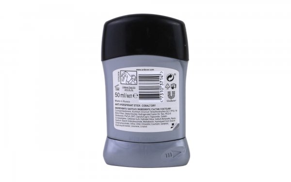 استیک ضدتعریق مردانه Cobalt Dry رکسونا (Rexona) مقدار 50 میلی‌لیتر