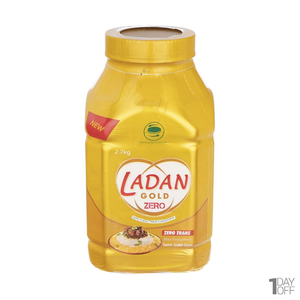 روغن نیمه‌جامد زیرو ترانس لادن طلایی مقدار 2.7 کیلوگرم