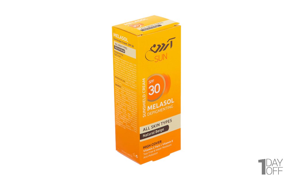 کرم ضدآفتاب SPF30 رنگی آردن مدل Natural مقدار 50 میلی‌لیتر