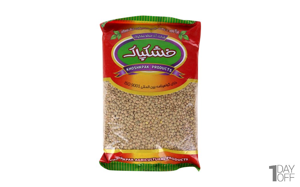 عدس ریز خشکپاک مقدار 900 گرم