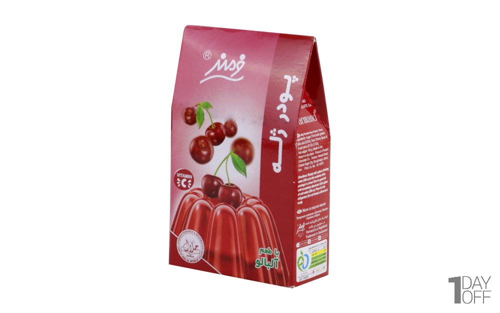 پودر ژله آلبالو فرمند مقدار 100 گرم