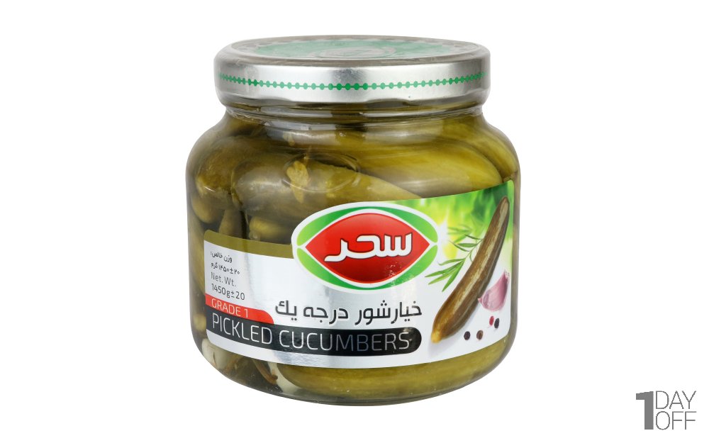 خیارشور درجه یک سحر 1450 گرمی