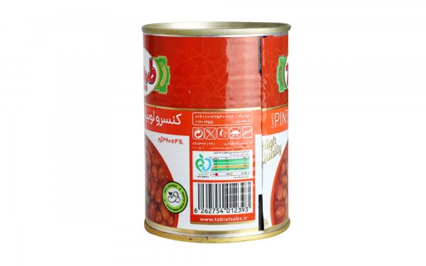 کنسرو لوبیا چیتی طبیعت مقدار 380 گرم
