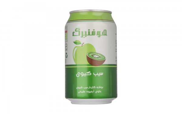 آبمیوه گازدار هوفنبرگ طعم سیب کیوی مقدار 330 میلی‌لیتر
