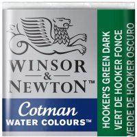 قرص آبرنگ وینزور (Winsor) سری Cotman رنگ HOOKERS GREEN DK
