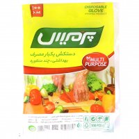 دستکش یکبار مصرف پرمیس بسته 100 عددی