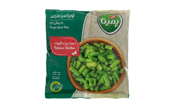 لوبیا سبز خرد‌شده منجمد پمینا کاله مقدار 400 گرم