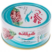 کنسرو ماهی تون در آب نمک شیلانه مقدار 180 گرم