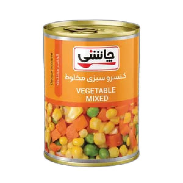 کنسرو مخلوط سبزیجات چاشنی مقدار 430 گرم