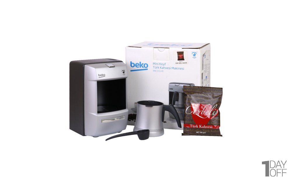 قهوهساز بکو (Beko) مدل BKK 2113M - همراه با پارچ قهوهساز، پیمانه و یک بسته 100 گرمی قهوه ترک / با قابلیت آمادهسازی 1 تا 3 فنجان قهوه ترک در مدت 2 دقیقه