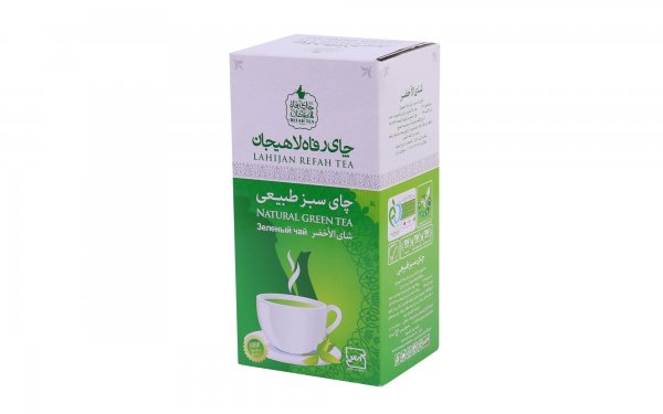 چای سبز طبیعی رفاه لاهیجان مقدار 210 گرم