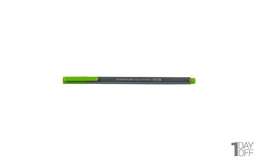 روان‌نویس استدلر (Staedtler) مدل Triplus Fineliner نوع نوک نمدی رنگ سبز چمنی
