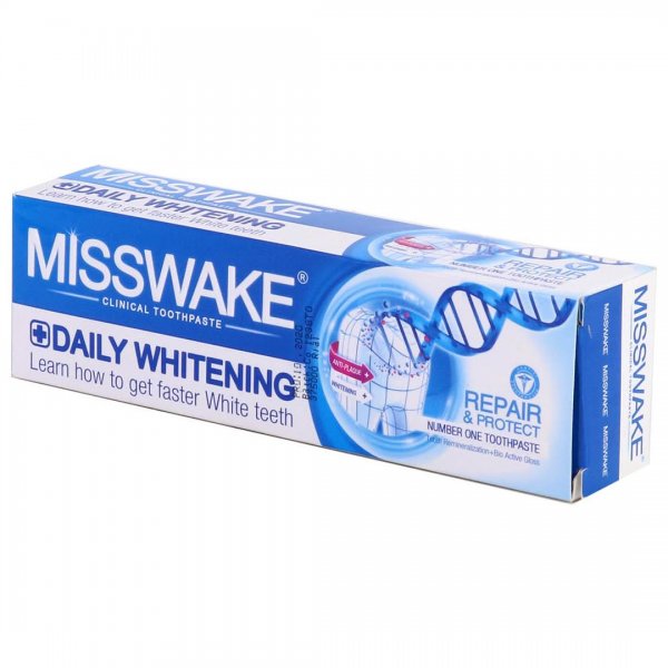 خمیردندان میسویک (MissWake) مدل Daily Whitening مقدار 100 میلی‌لیتر