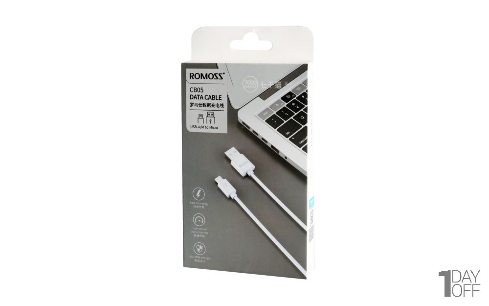 کابل شارژ  USB به microUSB روموس طول 1 متر