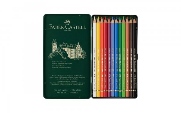 مدادرنگی Polychromos جعبه فلزی 12 رنگ فابر کاستل (Faber Castell)