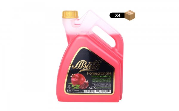 مایع دستشویی انار بس مقدار 3.5 لیتر - بسته 4 عددی