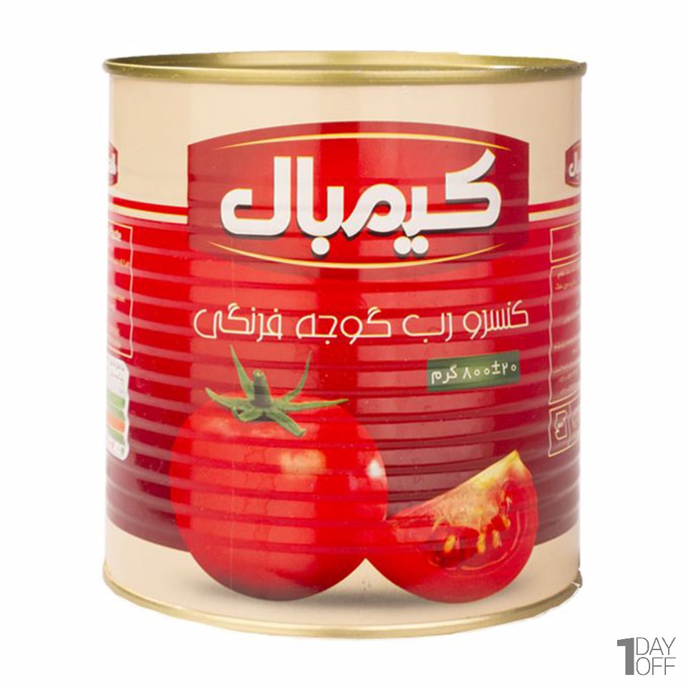 رب گوجه فرنگی کیمبال مقدار 800 گرم