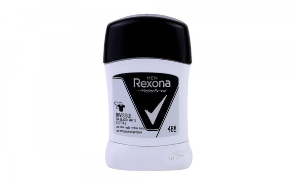 استیک ضدتعریق مردانه Invisible On Black & Whiet Clothes رکسونا (Rexona) مقدار 50 میلی‌لیتر