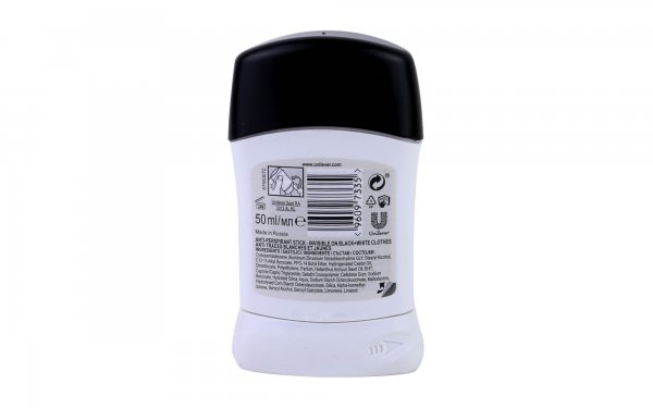 استیک ضدتعریق مردانه Invisible On Black & Whiet Clothes رکسونا (Rexona) مقدار 50 میلی‌لیتر