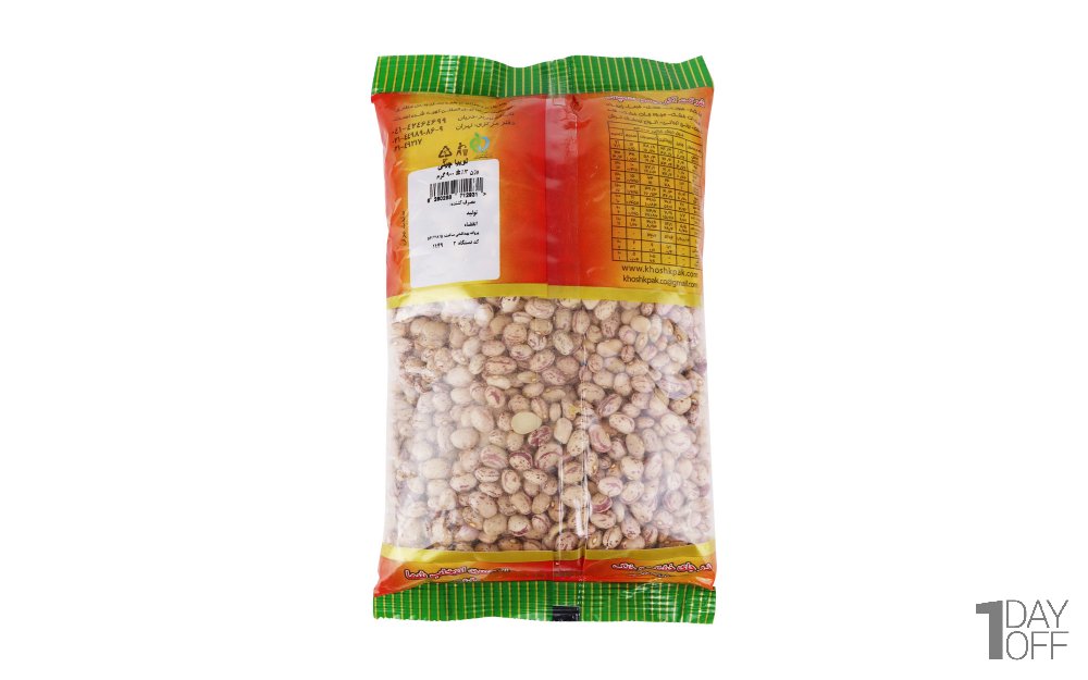 لوبیا چیتی خشکپاک مقدار 900 گرم