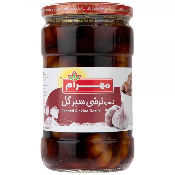 ترشی سیر گل مهرام مقدار 700 گرم